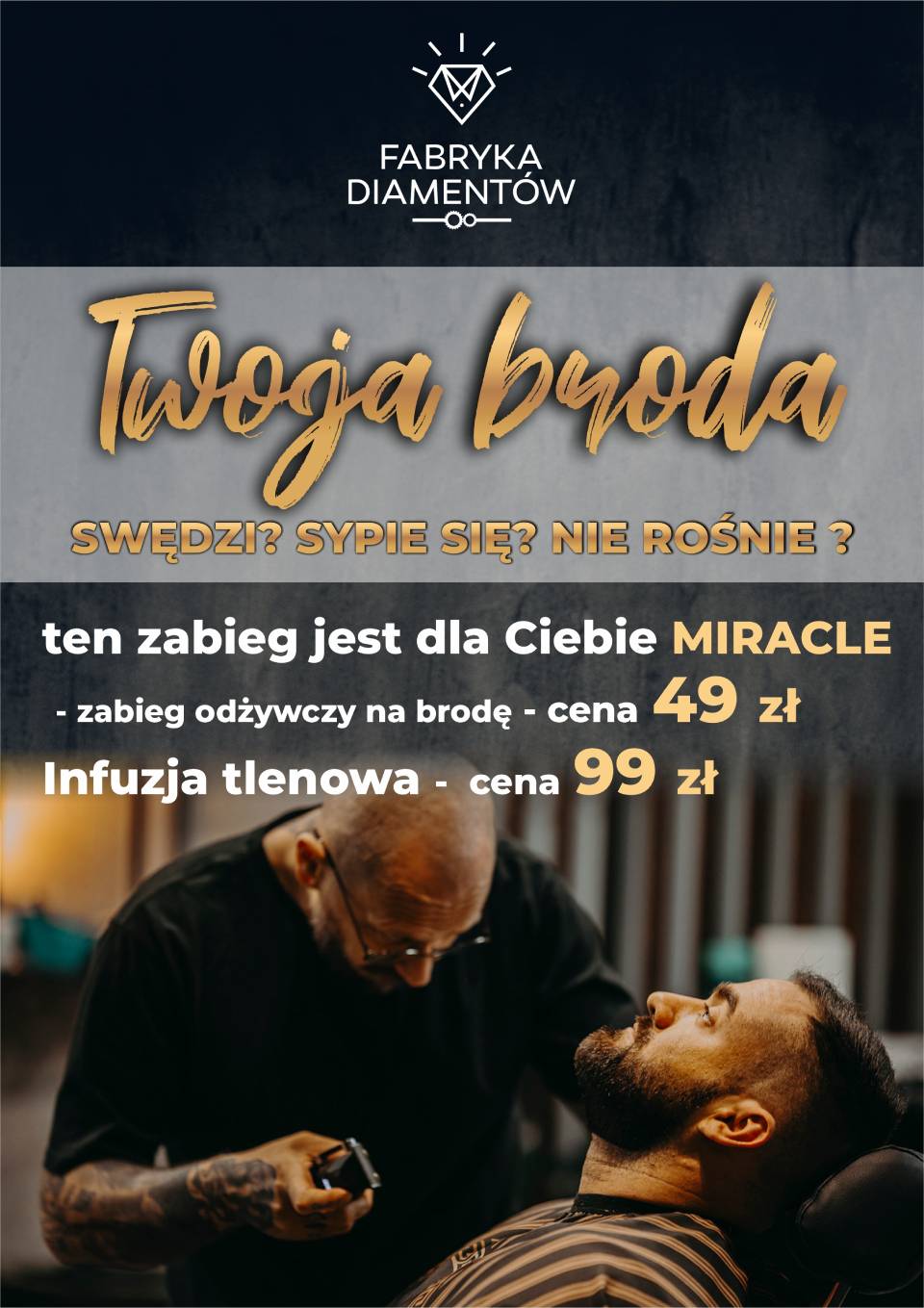 MIRACLE dla Twojej brody – tylko w Fabryce Diamentów
